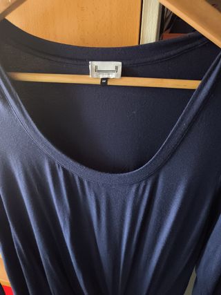 Camiseta Adolfo Domínguez manga 3/4 azul - M. 