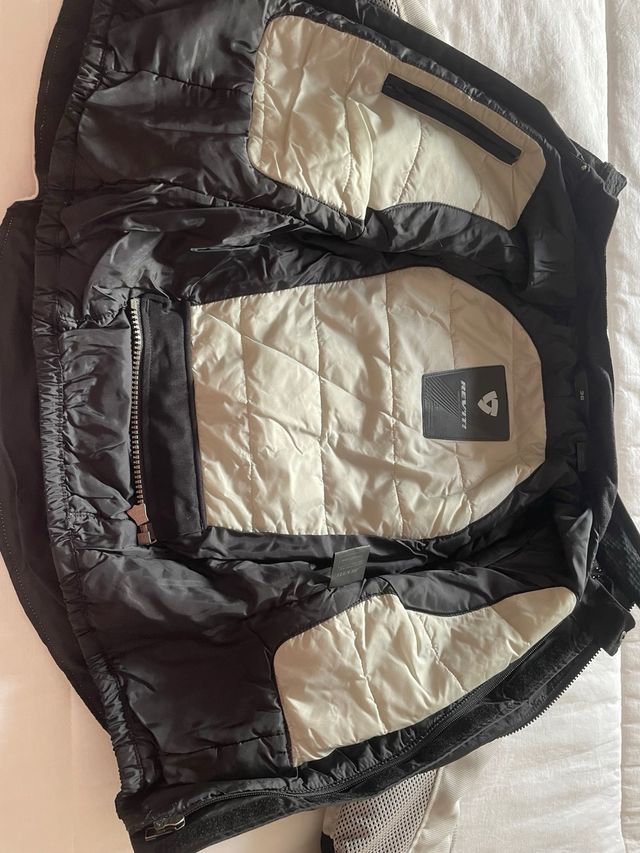 Chaqueta moto mujer Revit - Gris. Talla 36