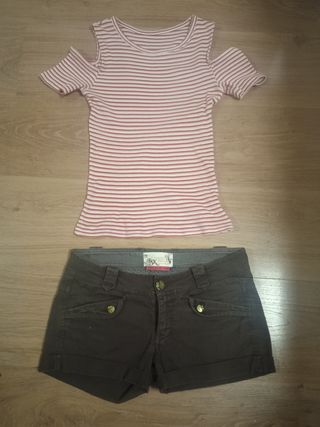 Conjunto short  y camiseta