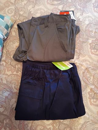 3 Pantalones Trabajo - Gris 1 & Azul 3