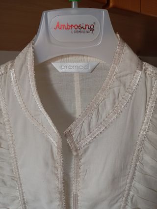 Blusa Promod Vintage Tg.46 Beige