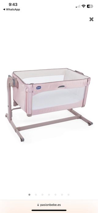 Minicuna Chicco Next2Me rosa