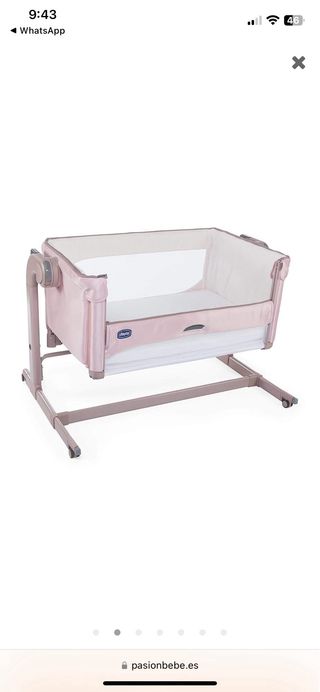 Minicuna Chicco Next2Me rosa