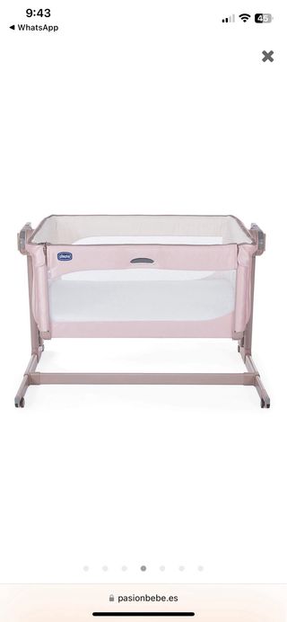 Minicuna Chicco Next2Me rosa