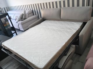 Sofá cama gris - 2 plazas