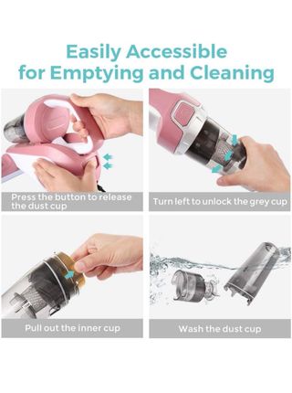 Aspirapolvere portatile rosa