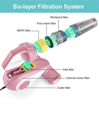 Aspirapolvere portatile rosa