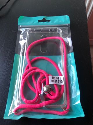 Custodia Xiaomi Mi 9T/Mi 9T Pro e corda fucsia