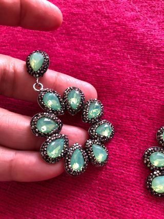 Orecchini pendenti verdi | Gioielli