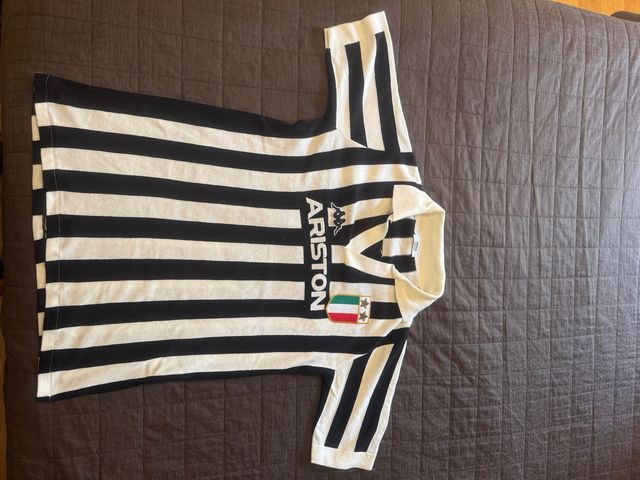 Maillot De Football Juventus Vintage 1984/85 - Réplique Platini N°10 (Ariston), Taille M, NEUF Sans Emballage