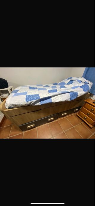 Cama nido madera - 2 cajones