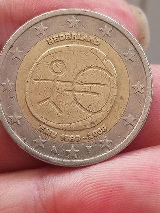 Moneda 2€ conmemorativa Países Bajos 2009