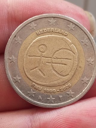 Moneda 2€ conmemorativa Países Bajos 2009
