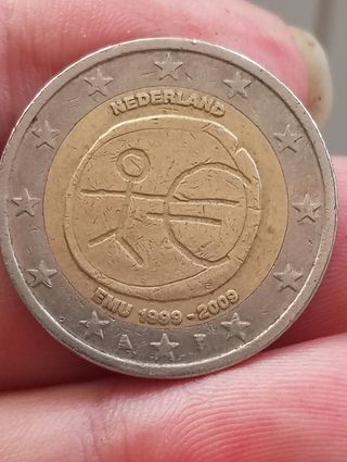 Moneda 2€ conmemorativa Países Bajos 2009