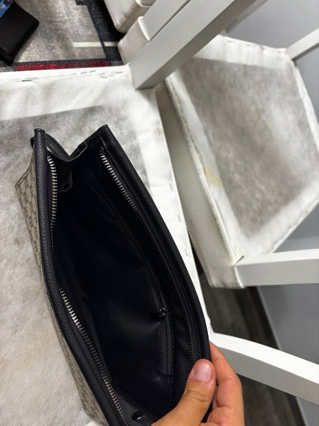 Pochette Uomo Beige&Nero