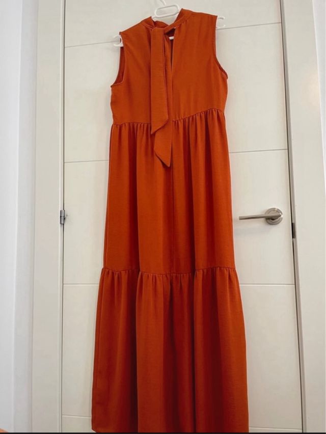 Vestido largo naranja
