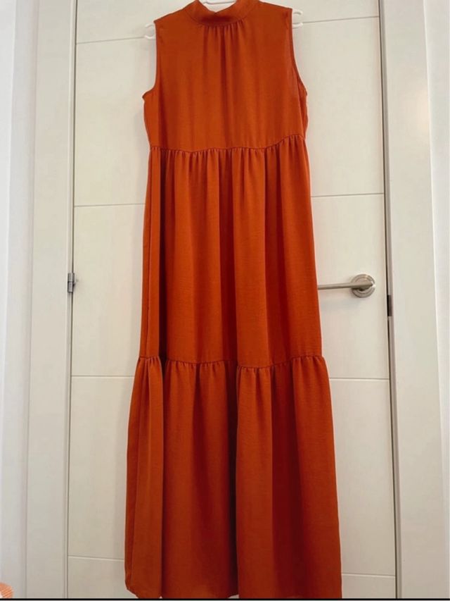 Vestido largo naranja