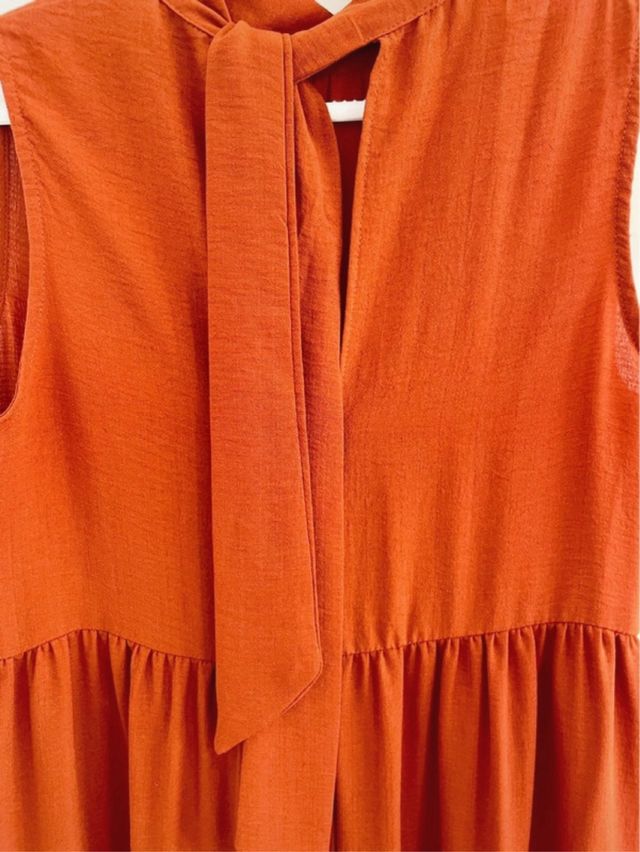 Vestido largo naranja