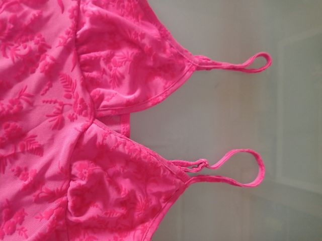 Top rosa transparente