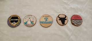 5 Imanes Artesanales Decorativos