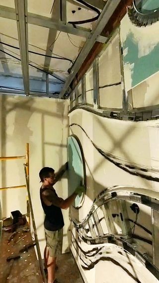 Pietra artificiale da giardino verticale e cartongesso decorativo