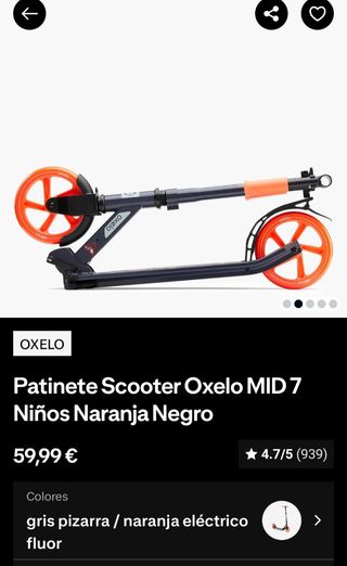 Patinete OXELO ajustable
#niño #chico
#niña #chica