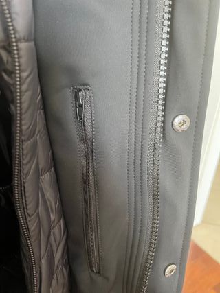 Cappotto Invernale Uomo Nero e blu scuro