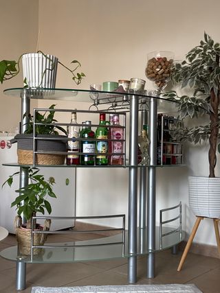 Barra bar - Aluminio y cristal
