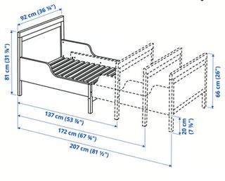 Cama infantil Ikea - extensible