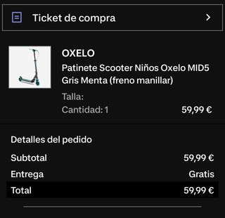 Patinete OXELO niño niña ajustable