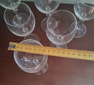 6 Calici Vetro Vintage Anni '70