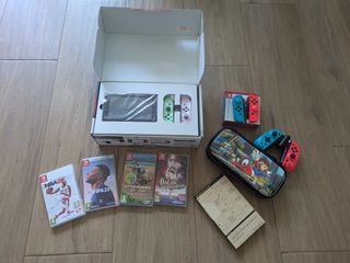 Nintendo Switch + juegos y mandos