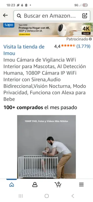 Cámara vigilancia Imou - 360º
