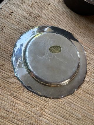 Bandeja plateada Vintage 
25cm