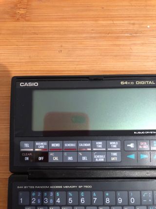 Casio SF-7500 Agenda electrónica 64KB