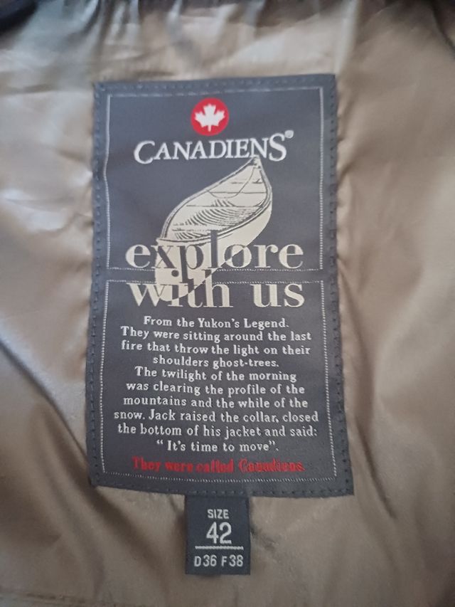 Piumino Canadiens color bronzo