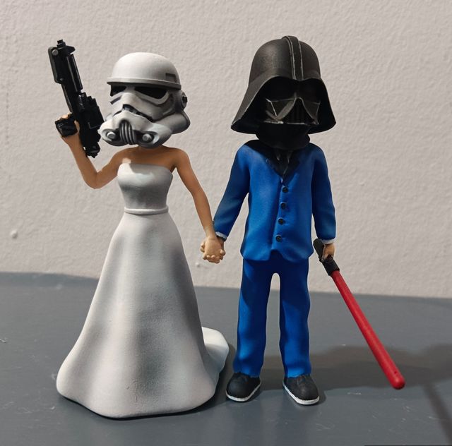 Figura novios Star Wars: Darth Vader y Stormtroope