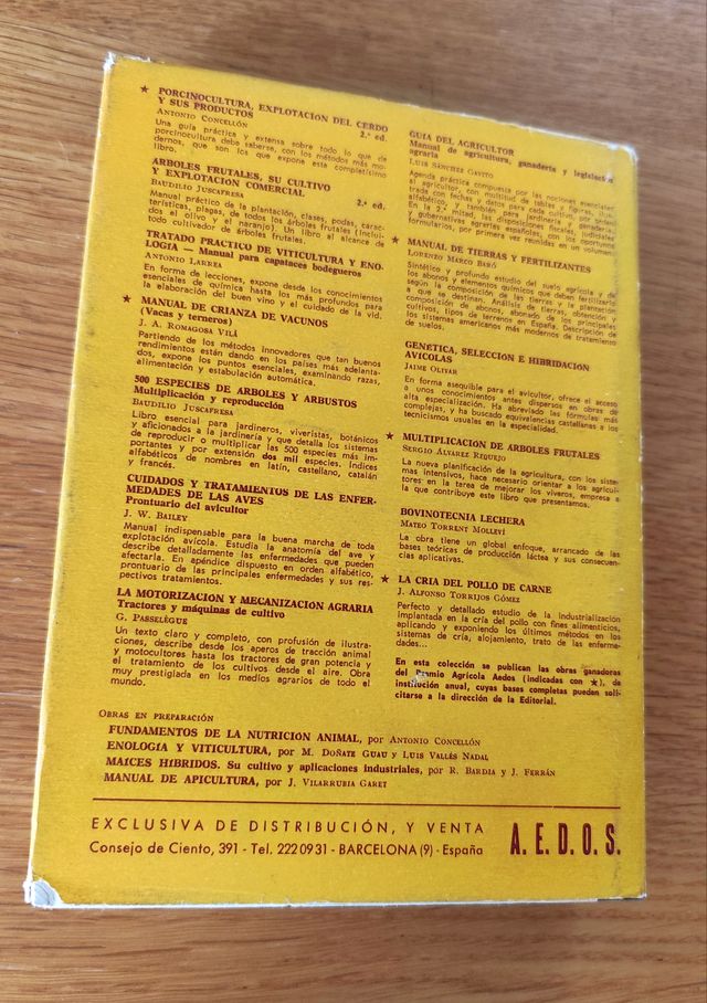 Árboles frutales, cultivo y explotación comercial