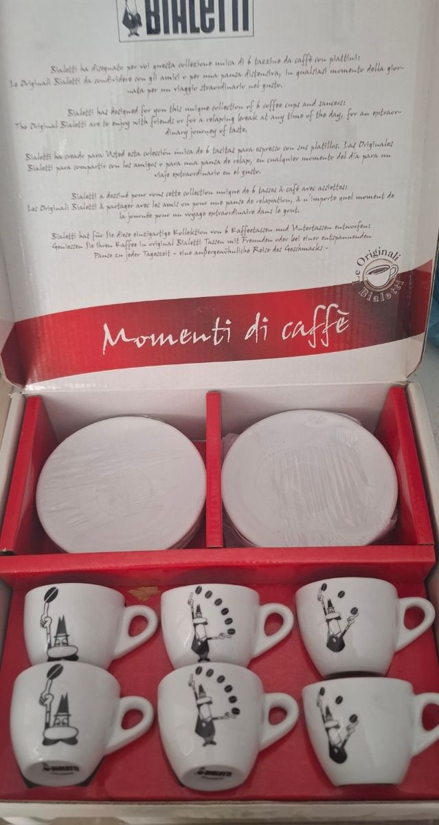 6 Tazas Espresso Bialetti
