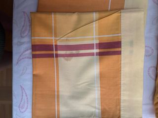 Juego cama funda nórdica algodón naranja-amarillo
