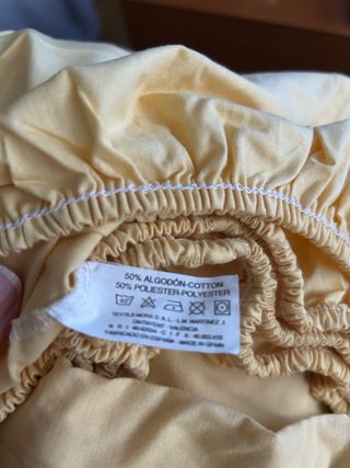 Juego cama funda nórdica algodón naranja-amarillo