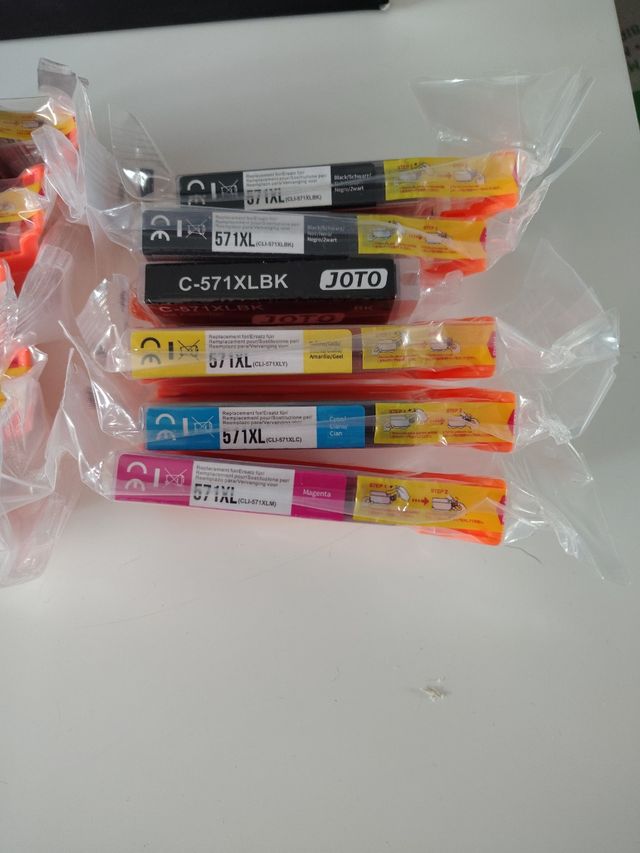 Cartuchos570/571 compatibles para impresora Canon.