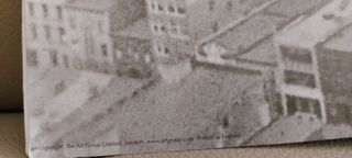 Póster trabajadores rascacielos