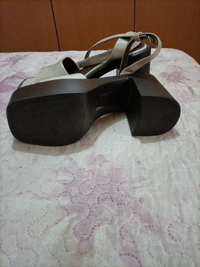 MARYPAZ-Sandalias cuña beige 39