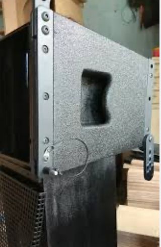 Fabricación de altavoz es line array sub graves
