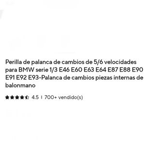 Pomo cambio BMW NUEVO 