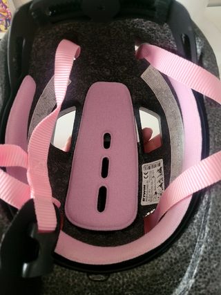 Casco bici niña rosa