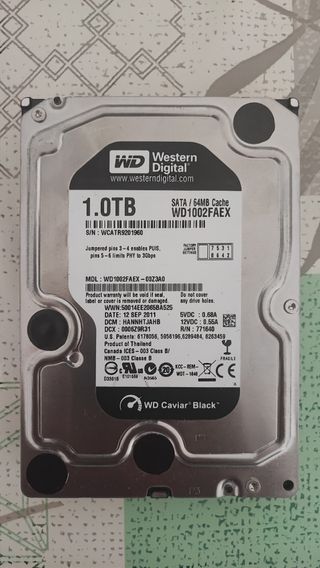 Disco Duro WD 1TB - WD1002FAEX