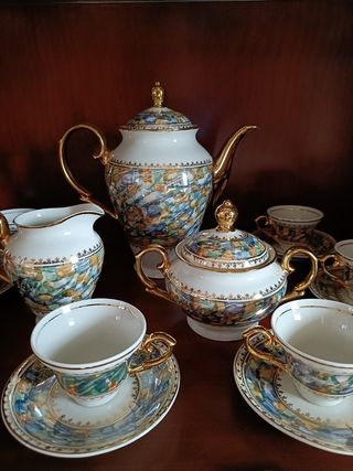 Juego de café antiguo porcelana