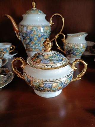 Juego de café antiguo porcelana